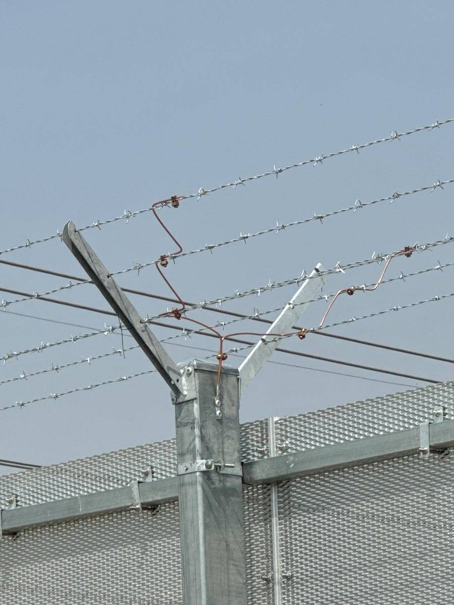 Substation perimeter security fence 7