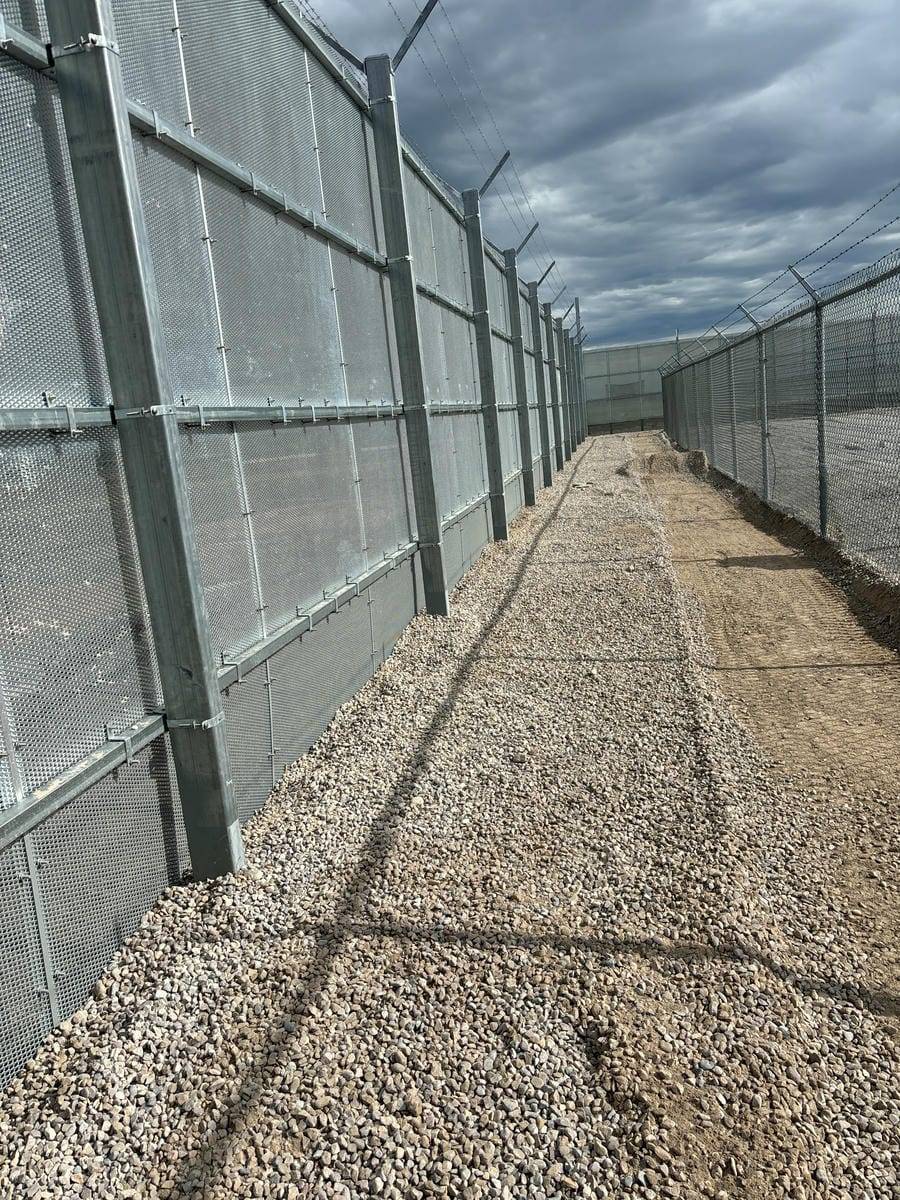 Substation perimeter security fence 2