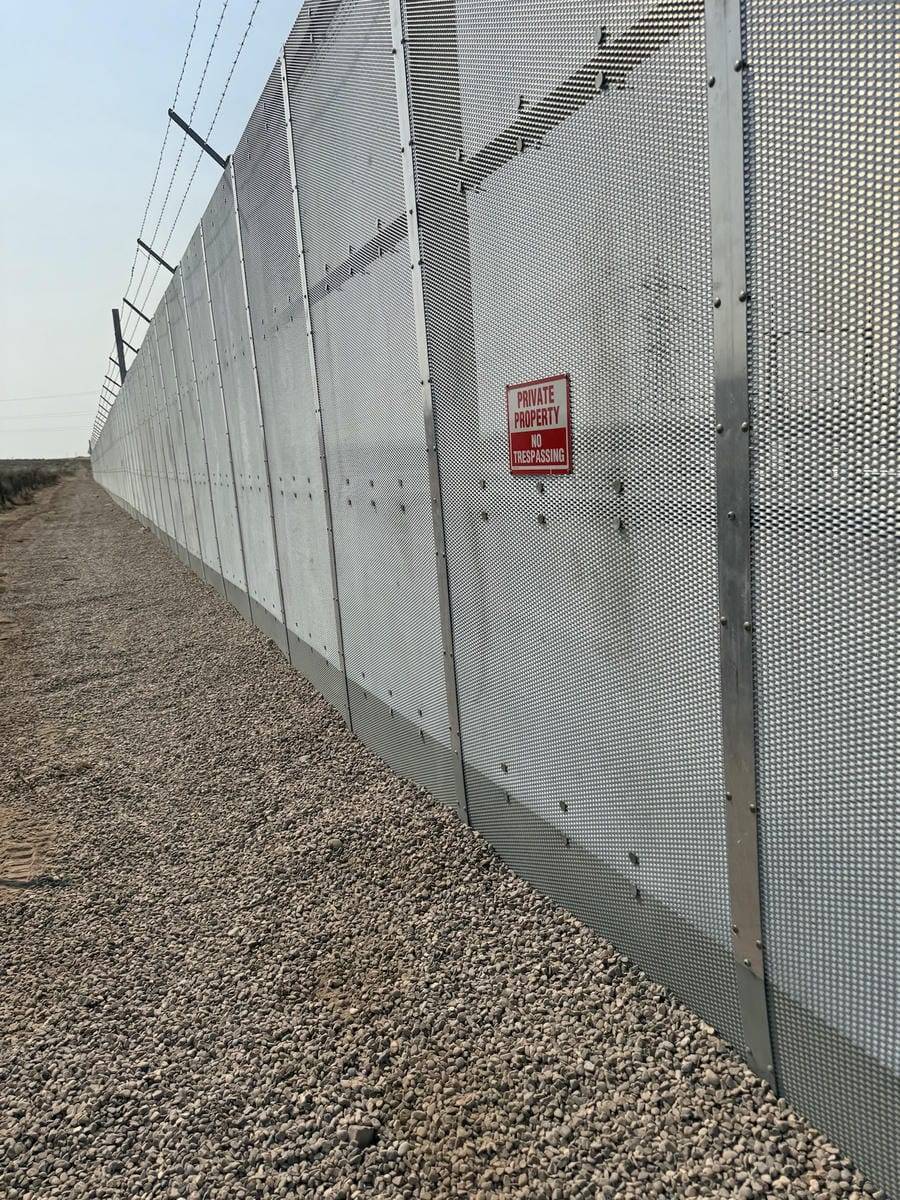 Substation perimeter security fence 4