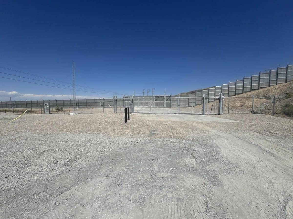 Substation perimeter security fence 1