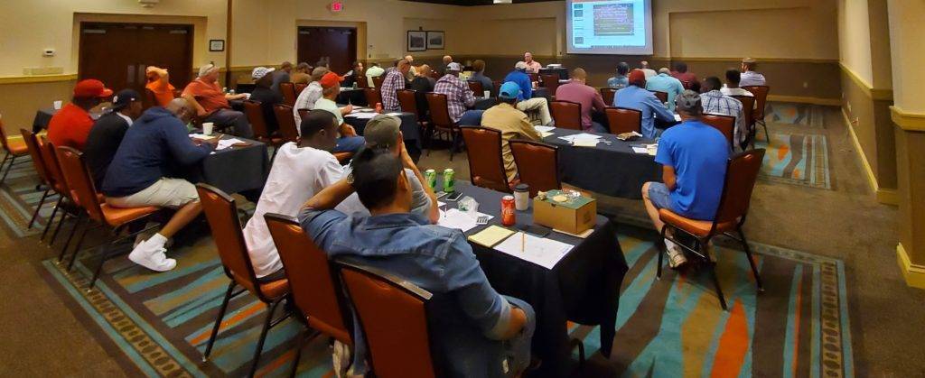 Langston Construction team in a construction estimating and applied training session