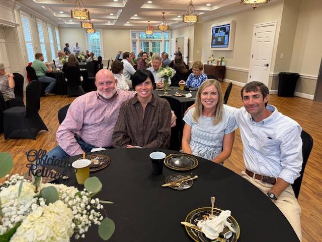 Langston Construction team members at an internal milestone celebration